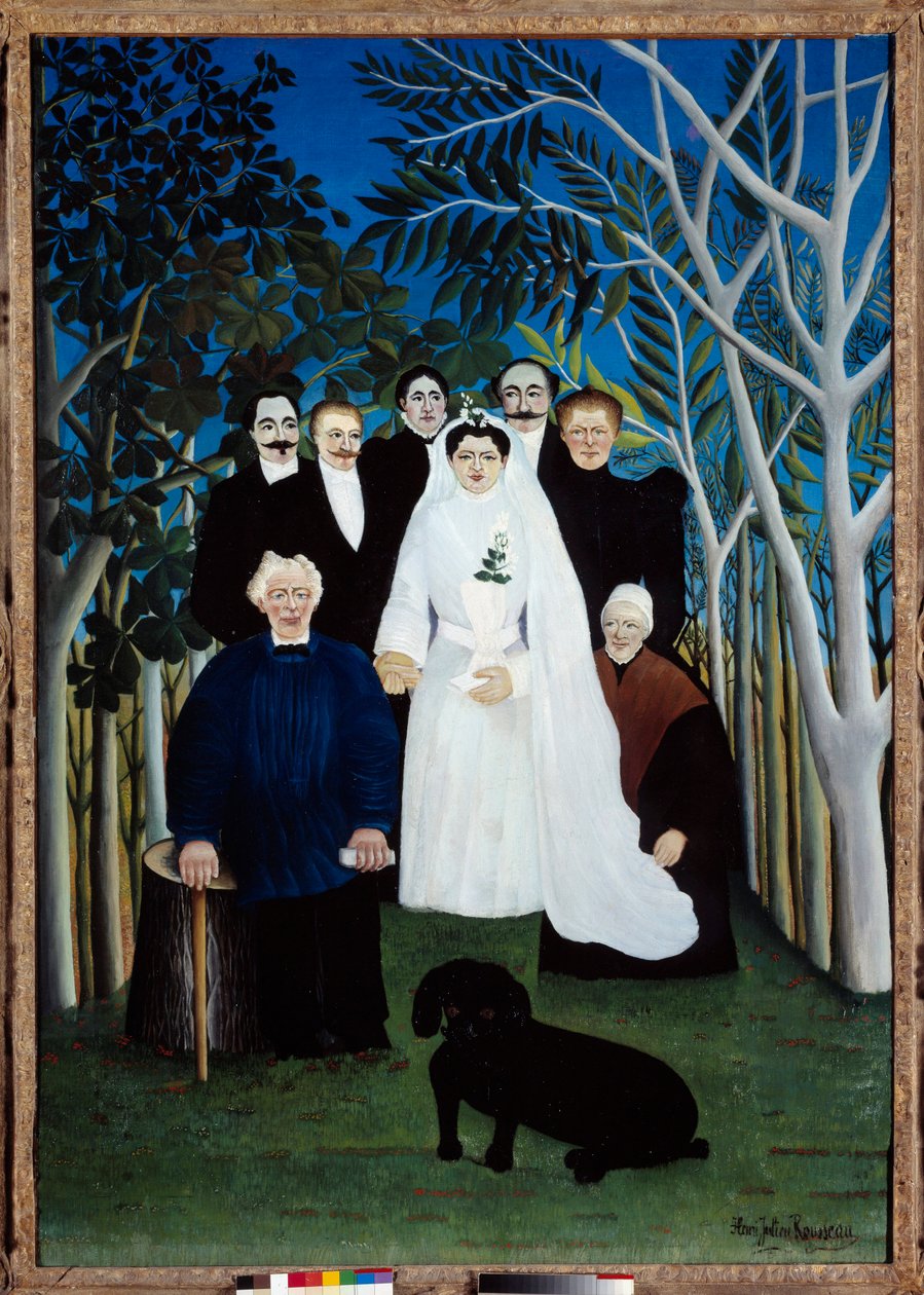 Häät noin 1905. Henri Rousseaun maalaus dit Le Douanier (1844-1910) tekijältä Henri J.F. Rousseau