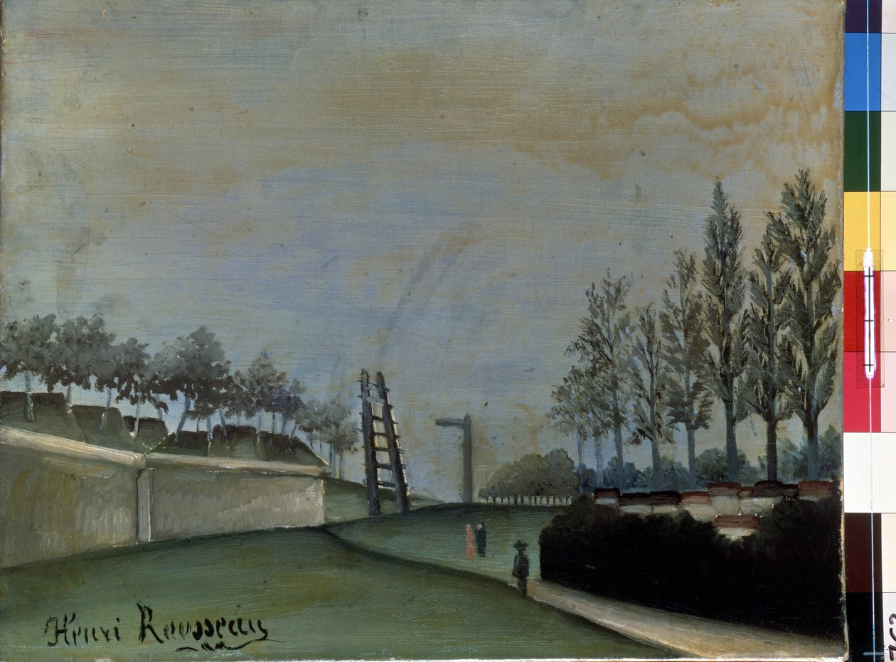 Näkymä Vanvesista. Henri Rousseaun maalaus nimeltä Douanier Rousseau (1844-1910) tekijältä Henri J.F. Rousseau