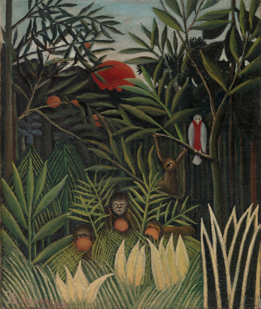 Maisema apinoiden kanssa tekijältä Henri J.F. 1844 1910 Rousseau