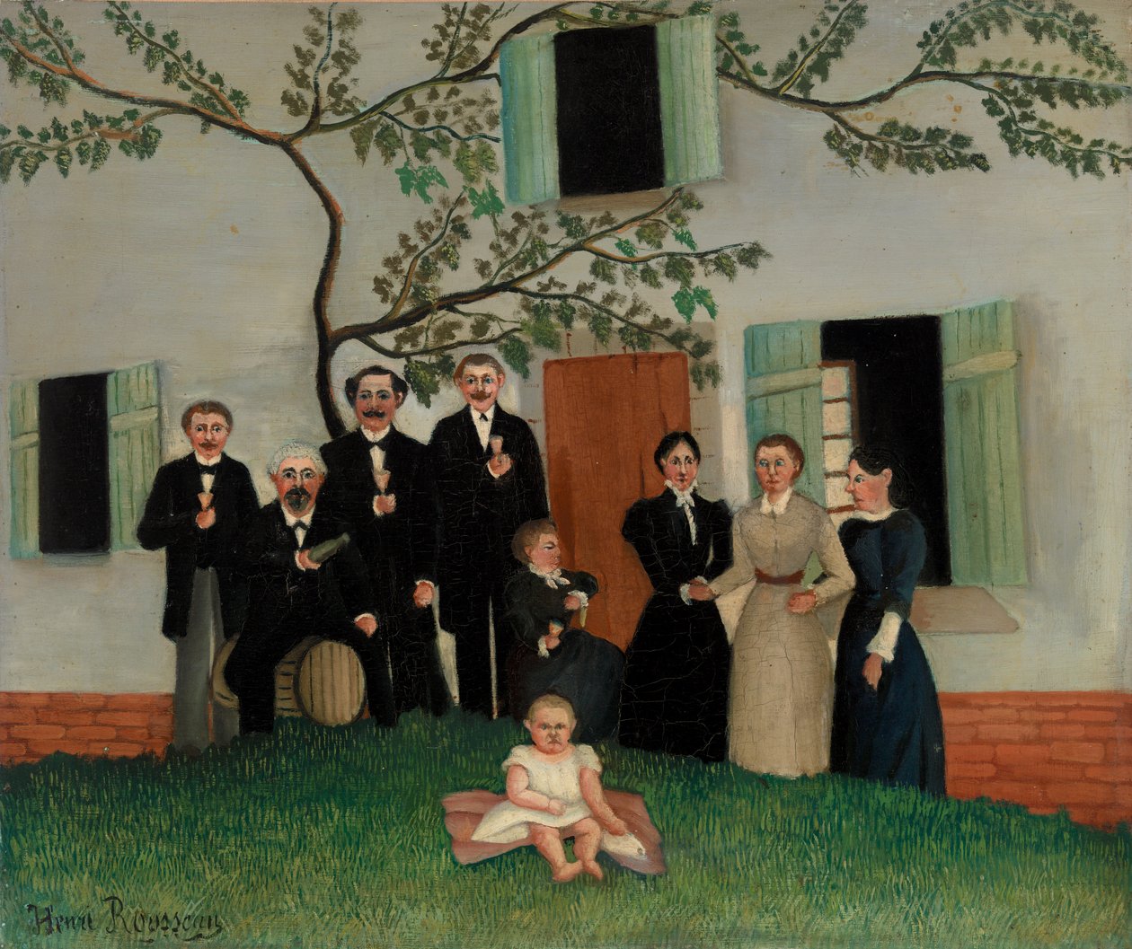 Perhe tekijältä Henri J.F. 1844 1910 Rousseau