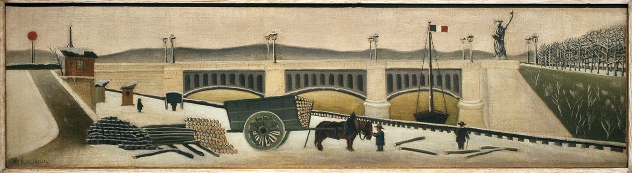 Grenellen silta. Henri Rousseaun maalaus tekijältä Henri J.F. Rousseau