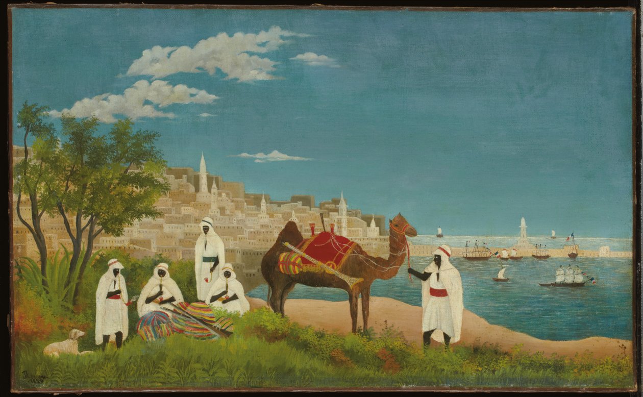 Maisema, Alger, 1880 tekijältä Henri J.F. Rousseau