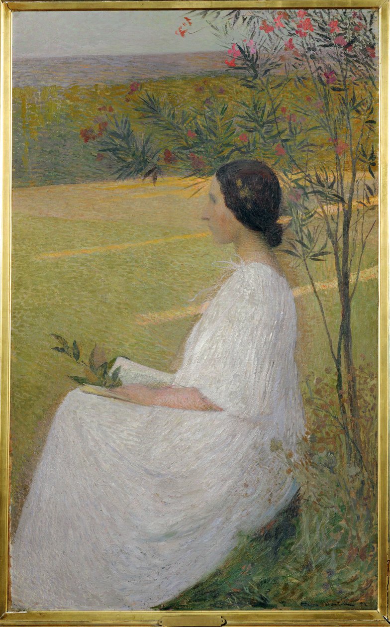 Muse (maalaus kankaalle) tekijältä Henri Jean Guillaume Martin