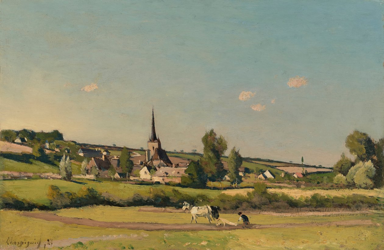 Näkymä Saint Privélle tekijältä Henri Joseph Harpignies