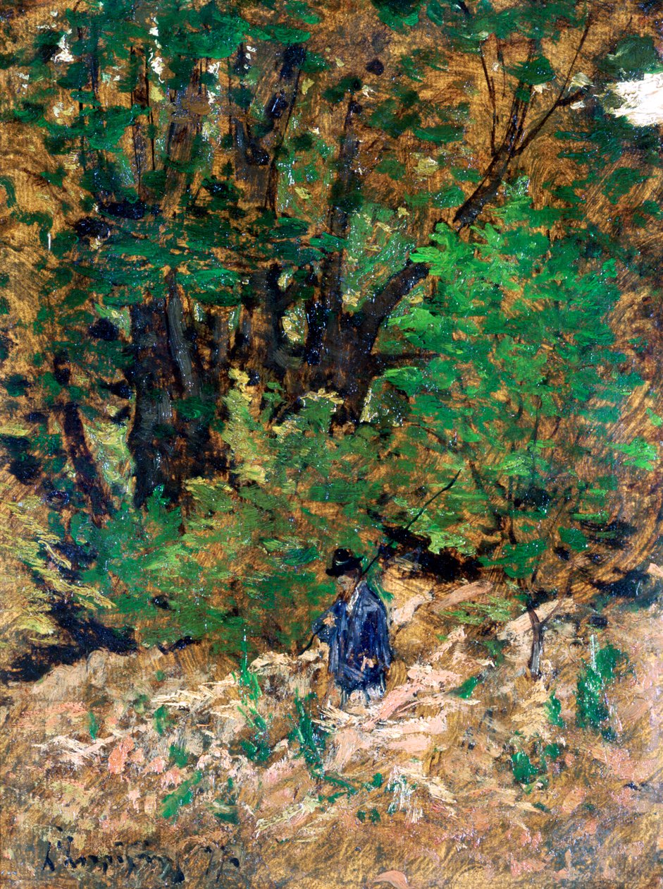 Kotona metsässä, c1880 tekijältä Henri Joseph Harpignies