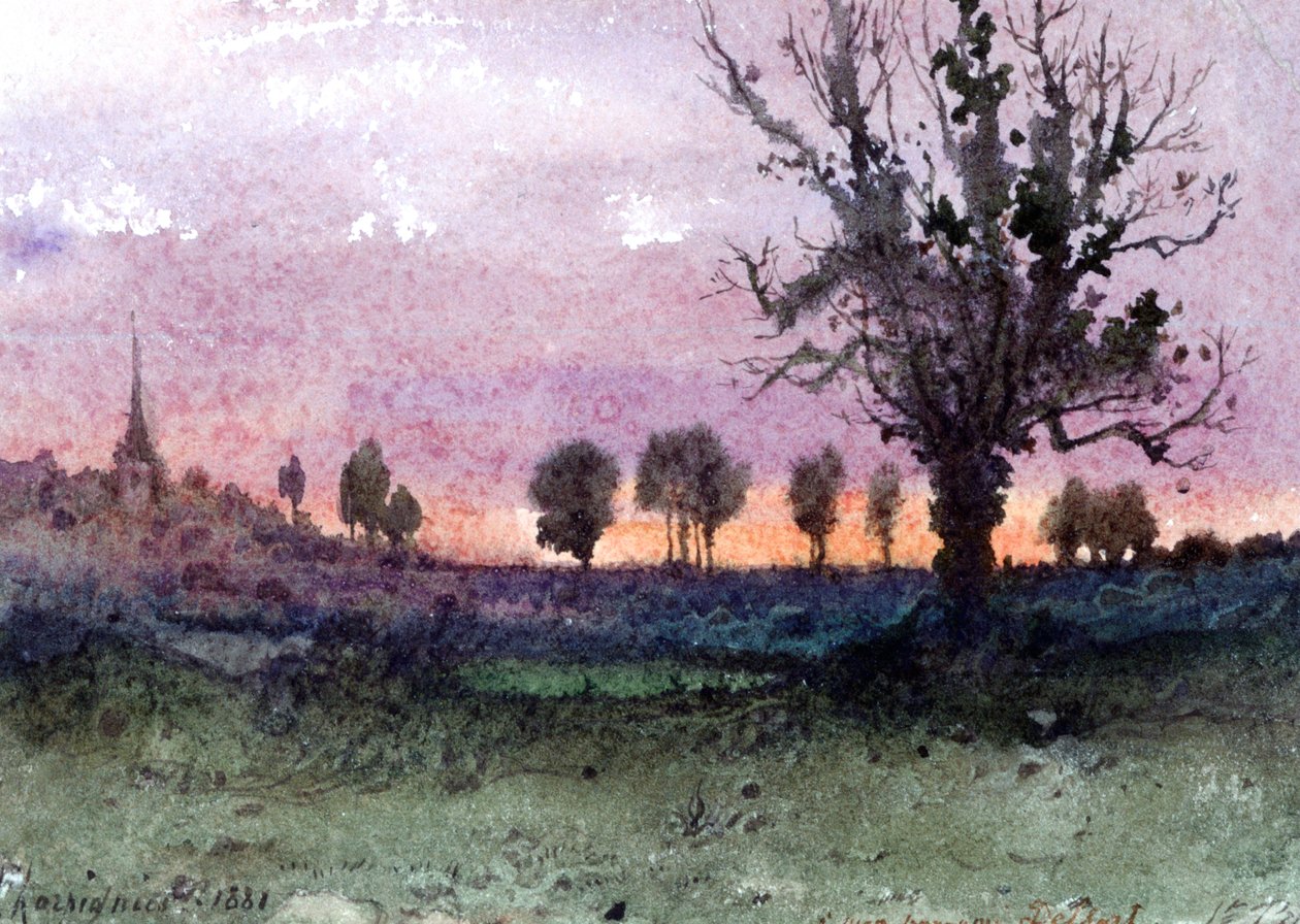 Maisema, 1881 tekijältä Henri Joseph Harpignies
