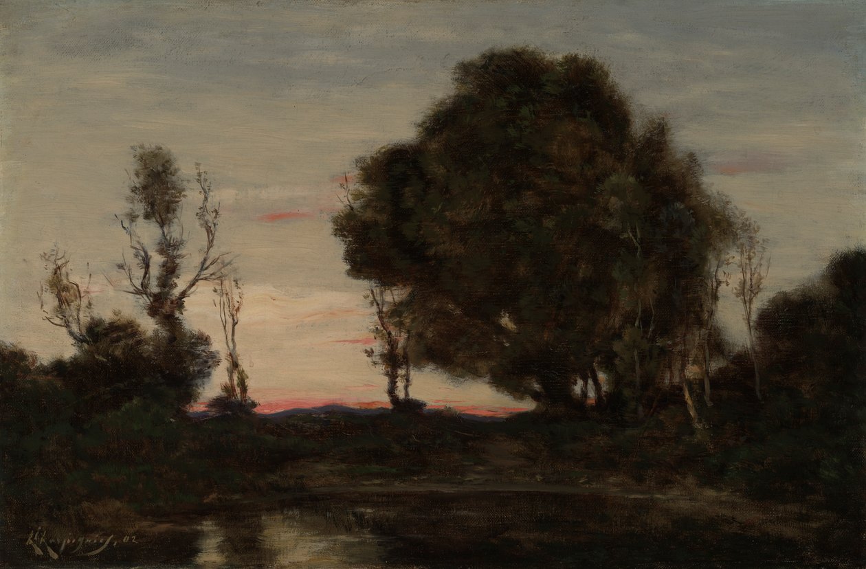 Maisema hämärässä tekijältä Henri Joseph Harpignies