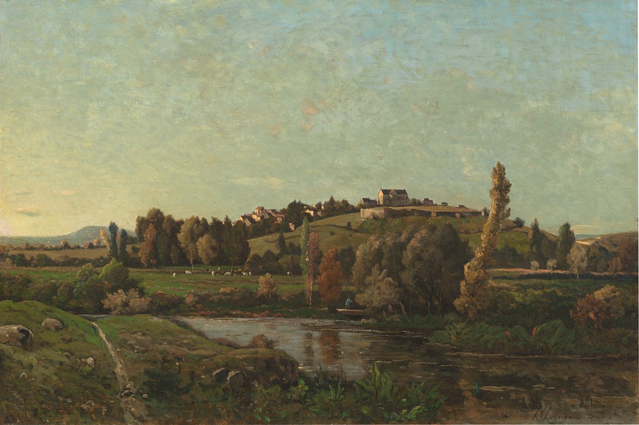 Maisema Auvergnessa, 1870. tekijältä Henri Joseph Harpignies