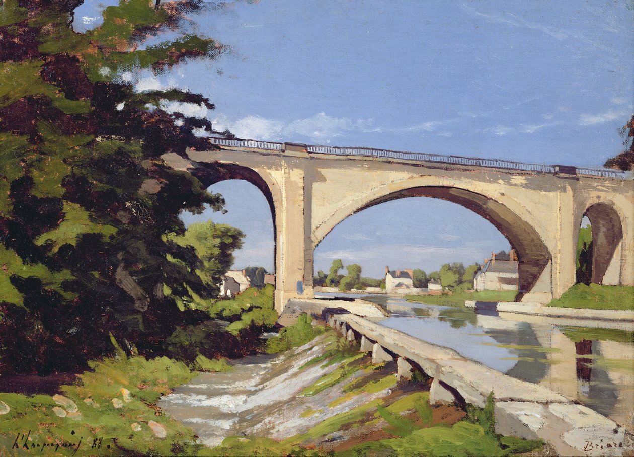 Pont Canal a Briare, 1888 tekijältä Henri Joseph Harpignies