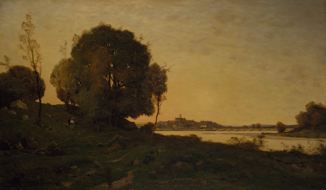 The Bridge of Nevers, 1861-1893. tekijältä Henri Joseph Harpignies