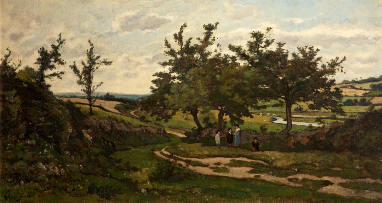 Maisema, 1886 tekijältä Henri Joseph Harpignies
