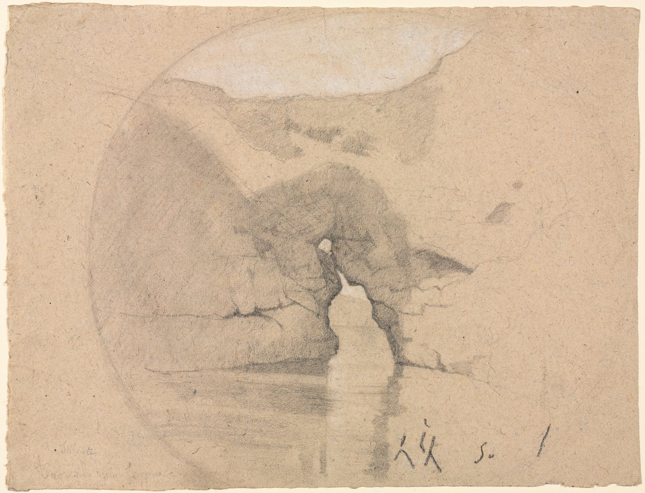 Sorrento, Kuningatar Joanin kylpylät tekijältä Henri Joseph Harpignies
