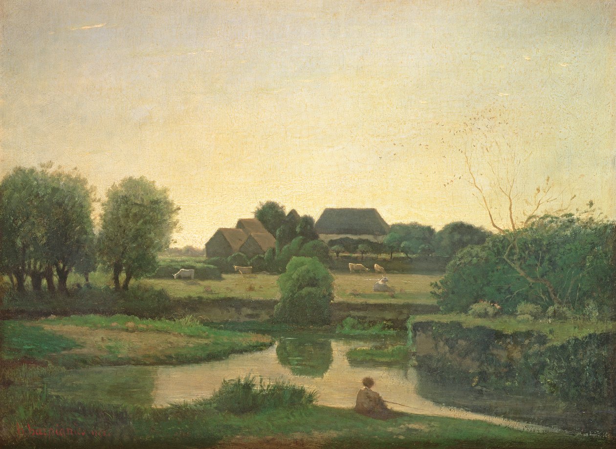 Lampi, 1853 tekijältä Henri Joseph Harpignies