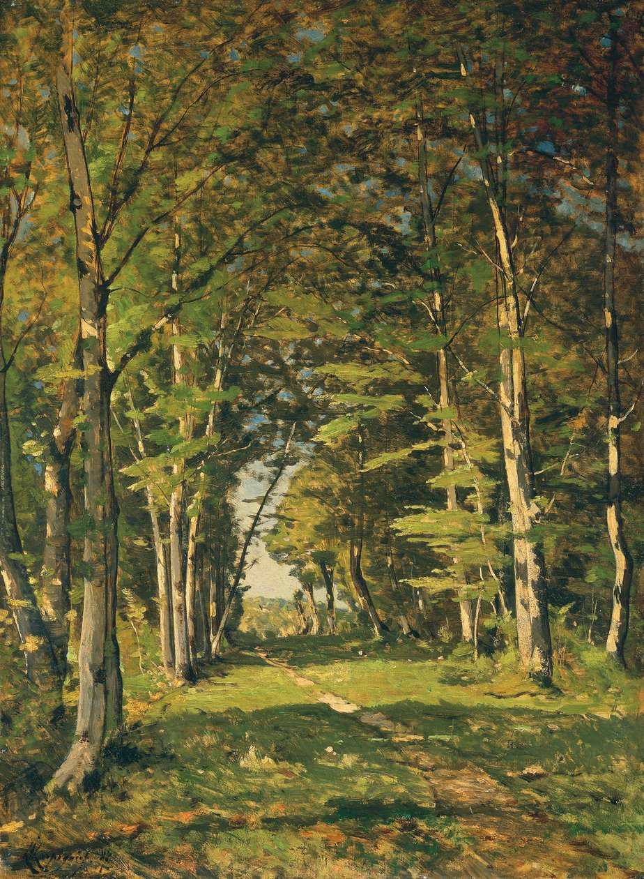 Famarsin metsä, 1887 tekijältä Henri Joseph Harpignies