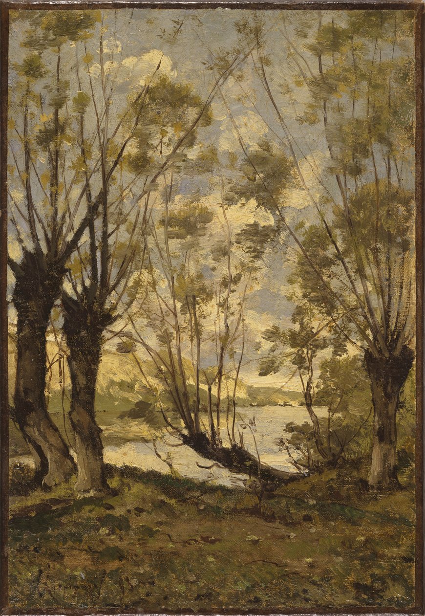 Willows Loiren rannoilla, 1893 tekijältä Henri Joseph Harpignies