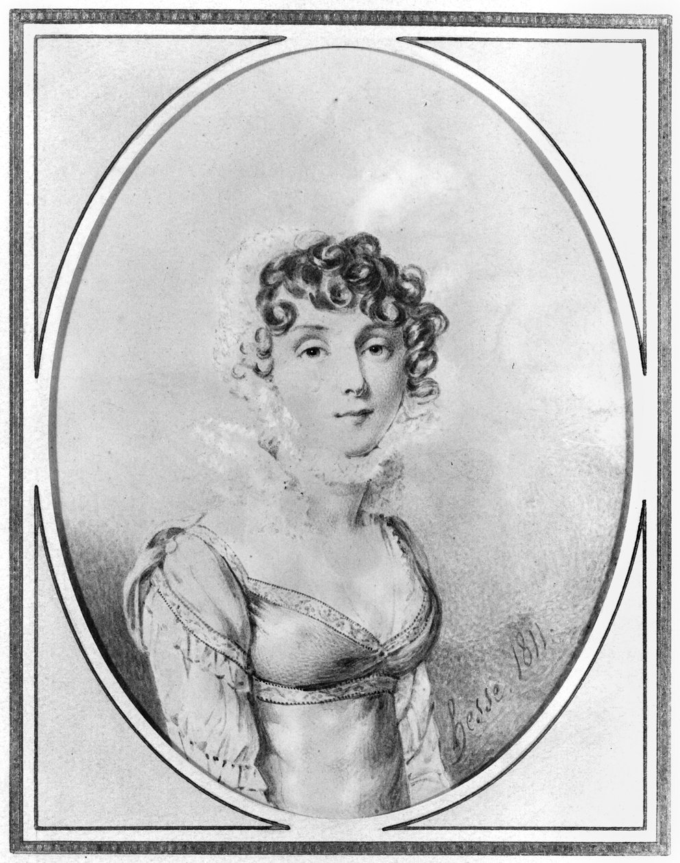 Caroline Bonaparten (1782-1839) muotokuva 1811 tekijältä Henri Joseph Hesse