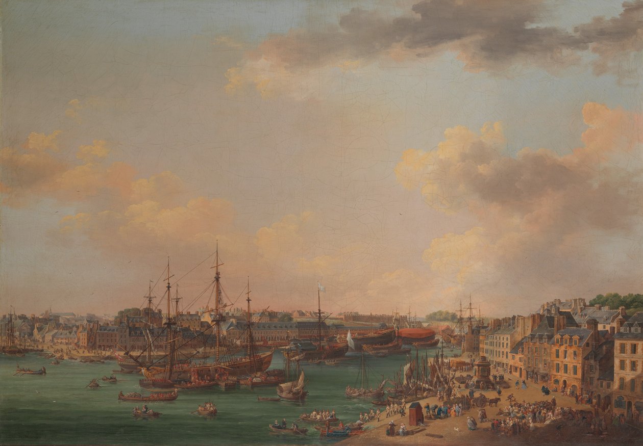 Brestin ulkosatama, 1773. tekijältä Henri Joseph Van Blarenberghe