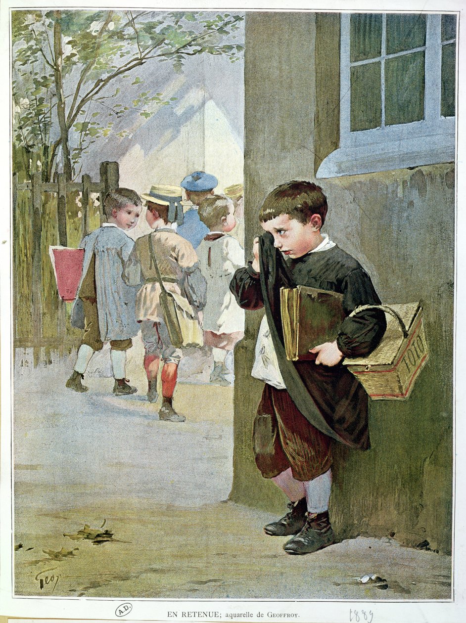 Vangittuna, 1889 tekijältä Henri Jules Jean Geoffroy
