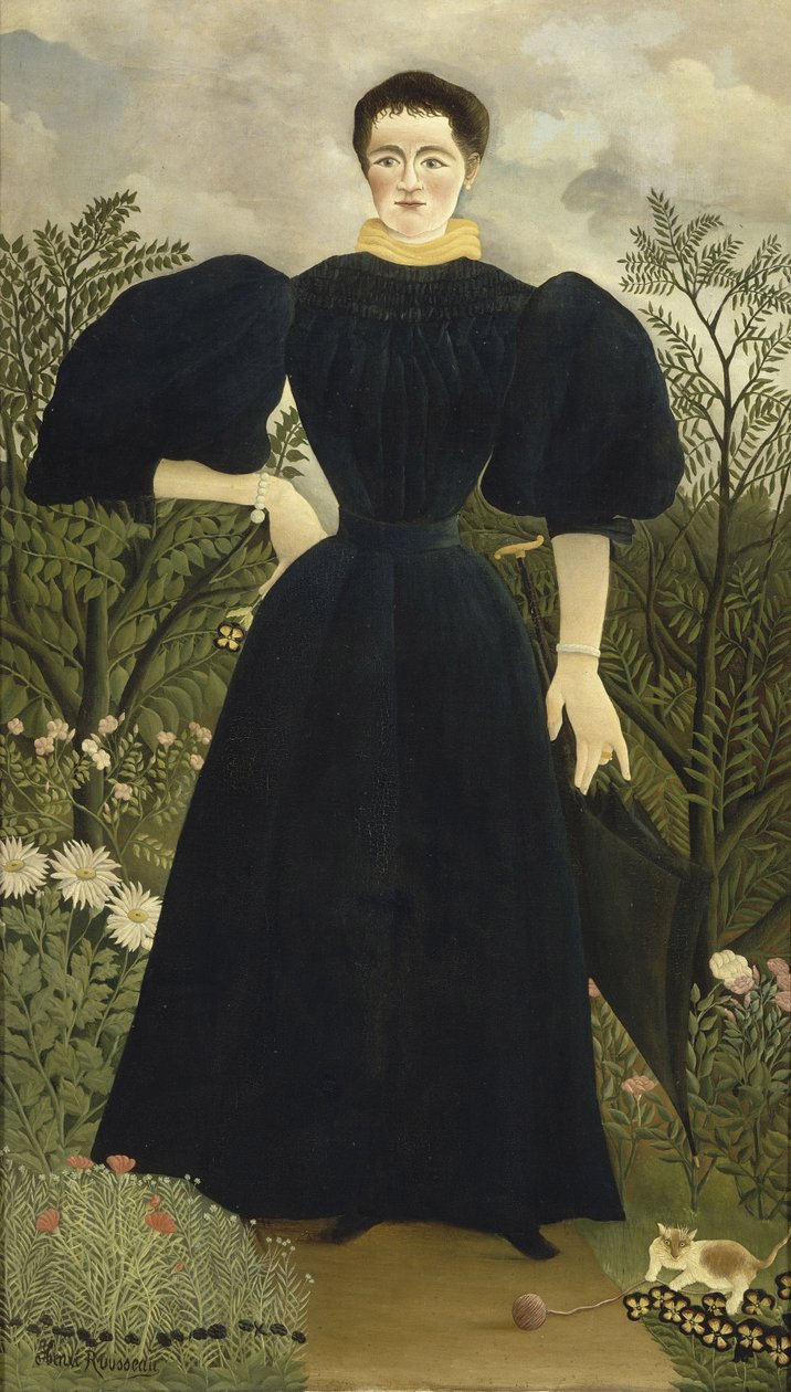 Madame M:n muotokuva, 1895-1897 tekijältä Henri Julien Félix Rousseau