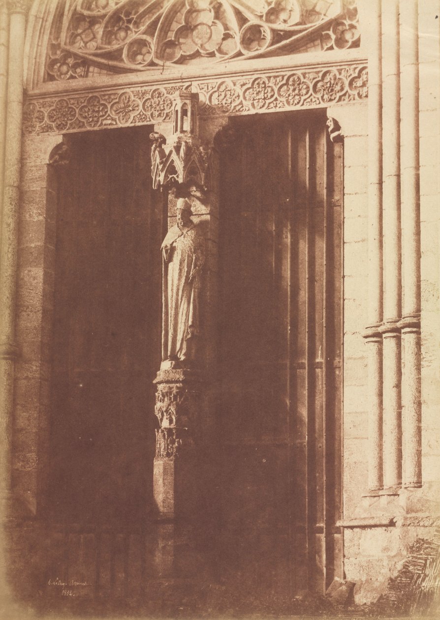 Amiens, Transeptin pohjoinen julkisivu, 1852. tekijältä Henri Le Secq