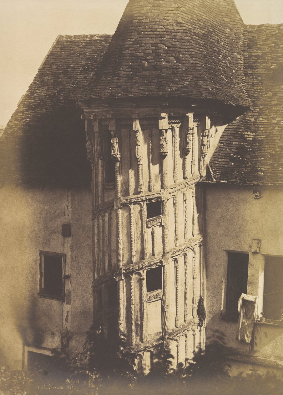 Puuportaat Chartresissa, 1852. tekijältä Henri Le Secq