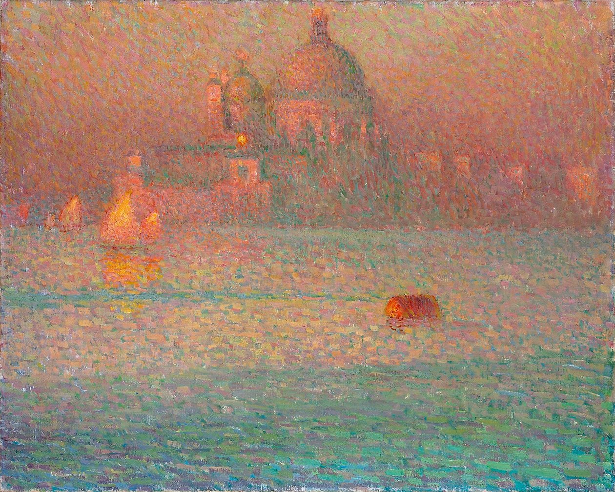 Ilotulitus. Talviaamu Venetsiassa, 1907 tekijältä Henri Le Sidaner