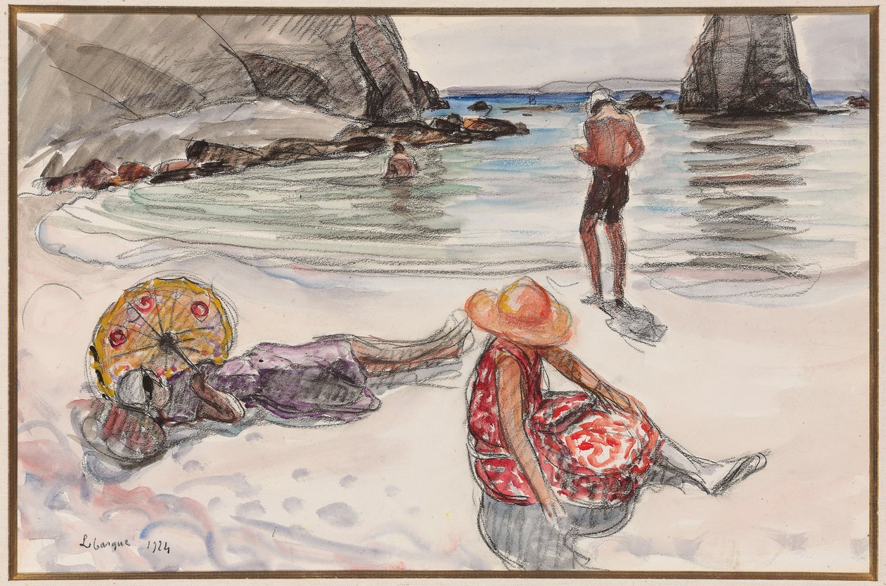 Crozonin niemimaa, Portzicin ranta; Crozonin niemimaa, Portzicin ranta, 1924 tekijältä Henri Lebasque