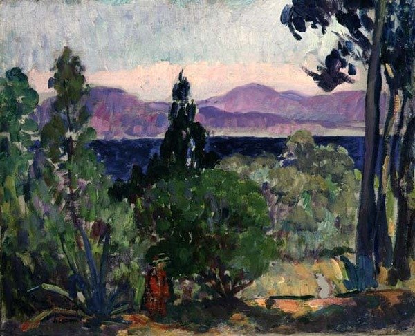 Midin maisema (öljy kankaalle) tekijältä Henri Lebasque