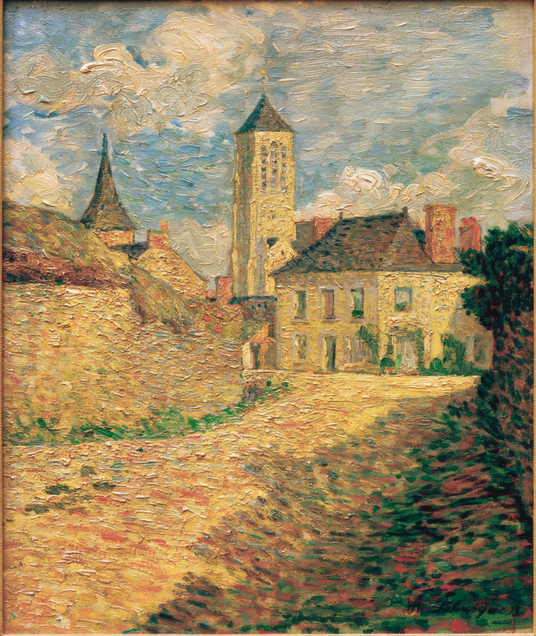 Champignén kylä Maine Et-Loiressa tekijältä Henri Lebasque