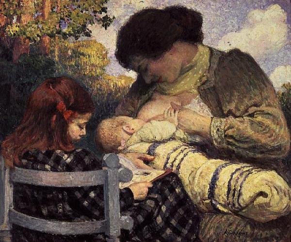 Äitiys, 1905 tekijältä Henri Lebasque