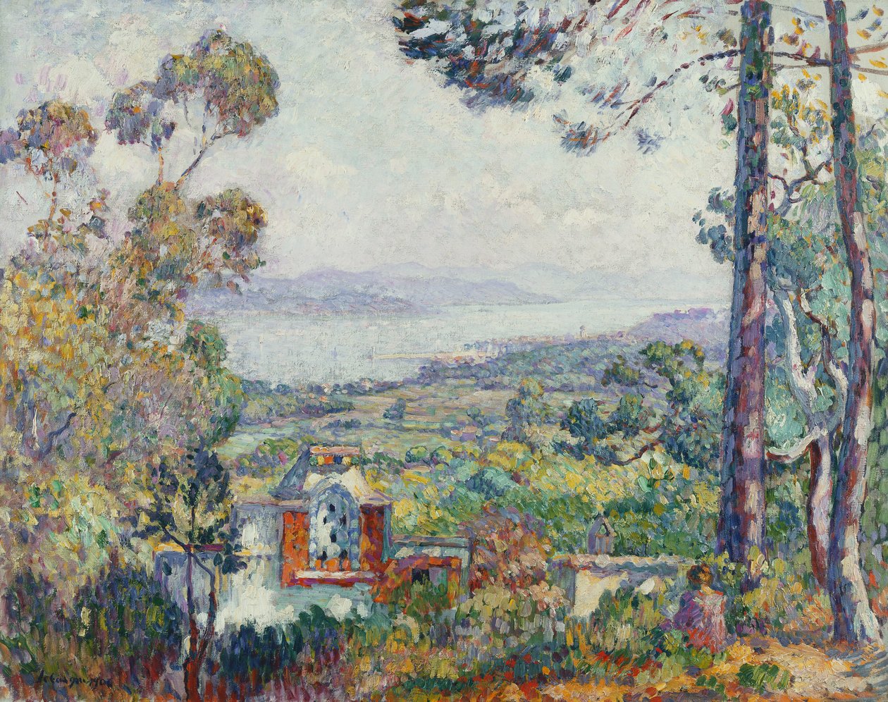 Saint-Tropezin satama, 1906 tekijältä Henri Lebasque