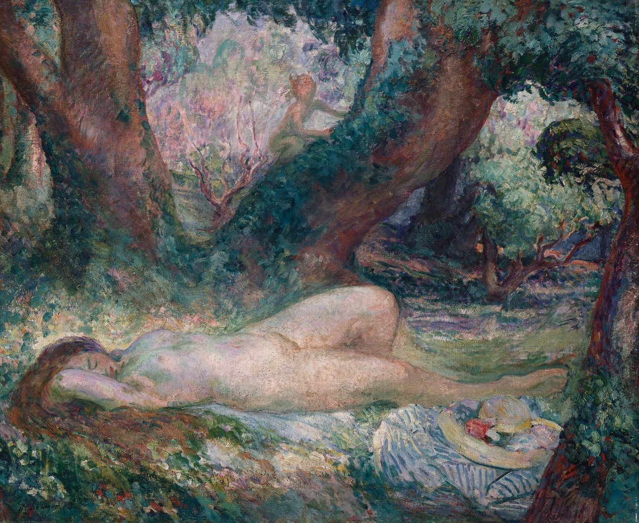 Nukkuva nymfi tekijältä Henri Lebasque