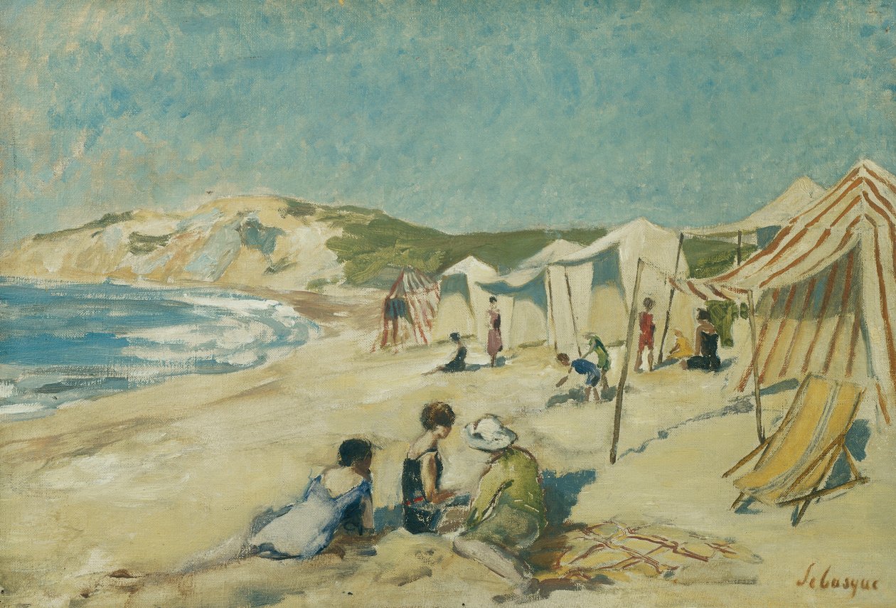 Beach Pointe St. Gildasissa; Ranta Pointe St Gildasissa, noin 1920 tekijältä Henri Lebasque