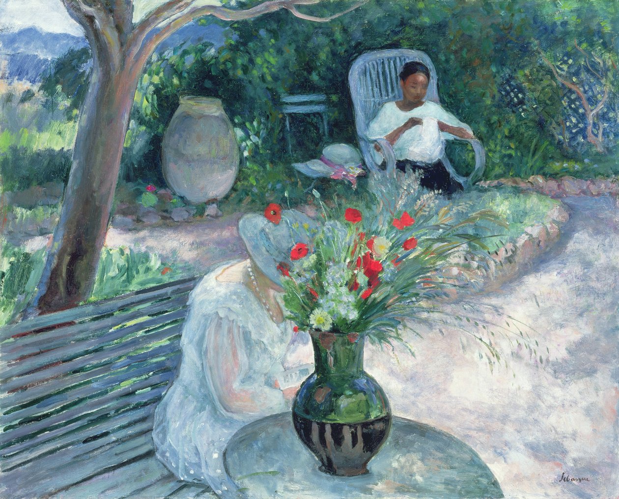 Pradetin puutarha, n. 1923 tekijältä Henri Lebasque