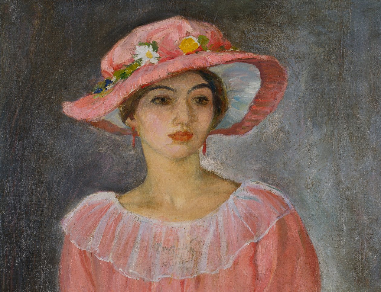 Vaaleanpunainen hattu tekijältä Henri Lebasque