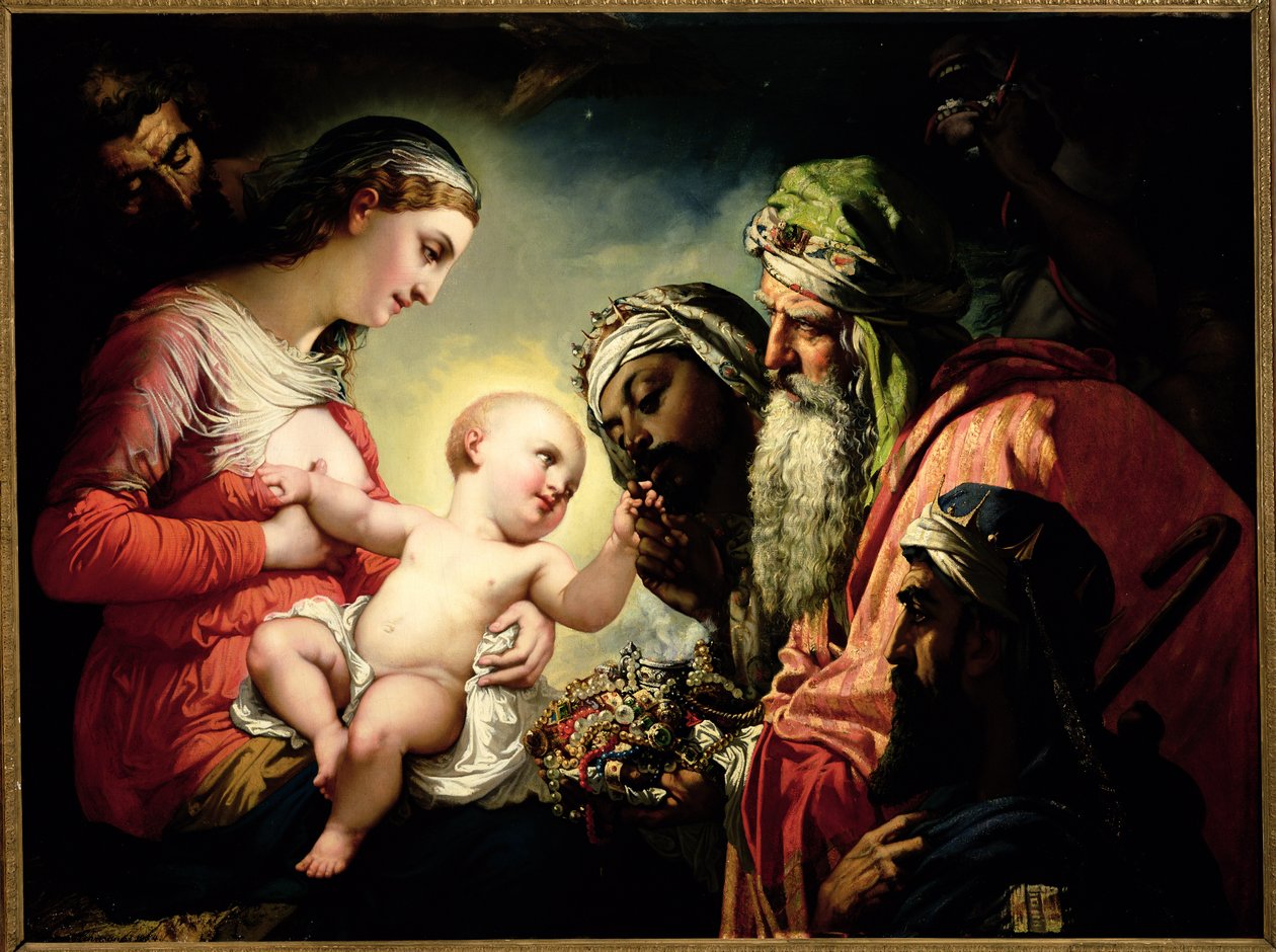 Maagien palvonta, 1854 tekijältä Henri Lehmann