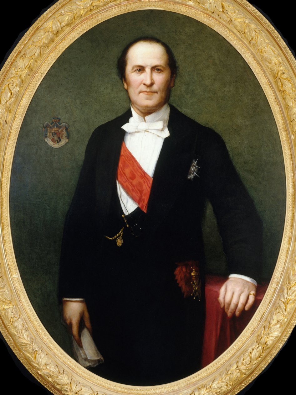Georges-Eugène Baron Haussmannin muotokuva 1809-1891, noin 1860. tekijältä Henri Lehmann