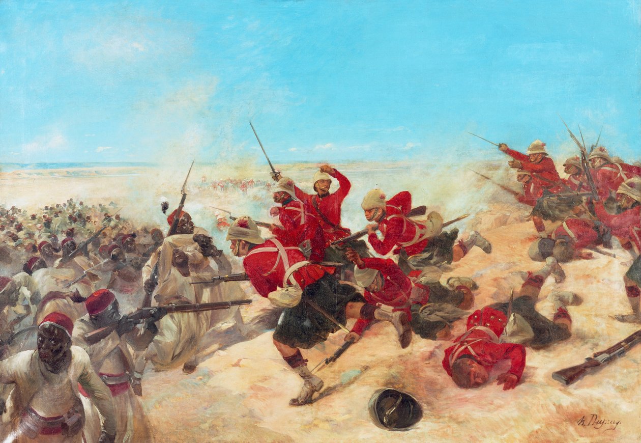 Black Watch Tel-el-Kebirin taistelussa 13. syyskuuta tekijältä Henri Louis Dupray