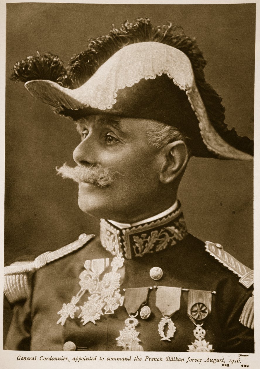 Kenraali Cordonnier nimitettiin Ranskan Balkanin joukkojen komentajaksi elokuussa tekijältä Henri Manuel