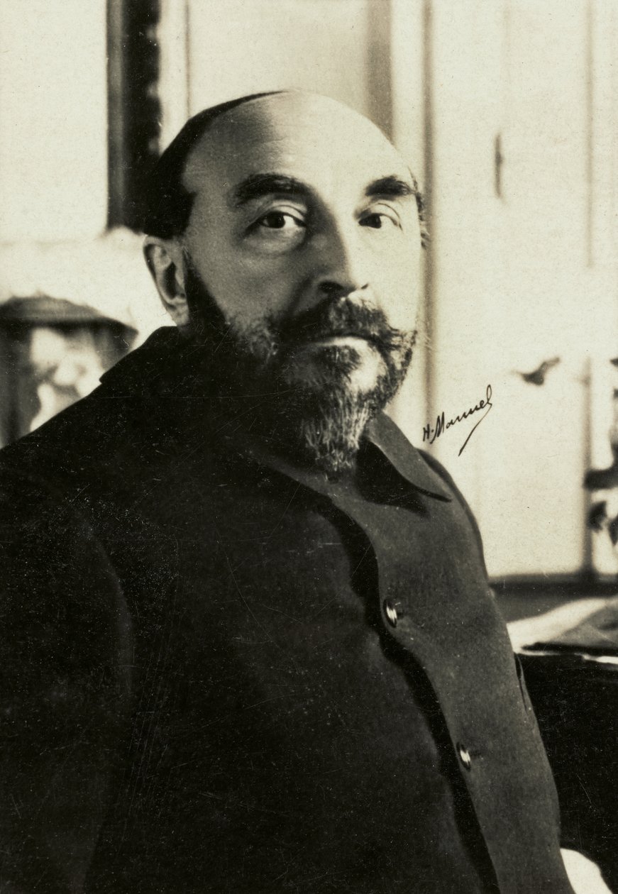 Muotokuva Joseph Henri Boex dit J. , H. Rosny l Aine (valokuva) tekijältä Henri Manuel