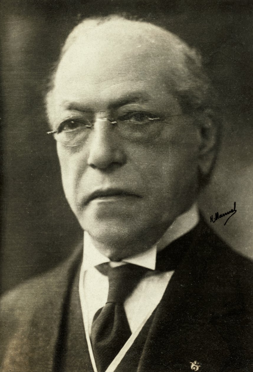 Samuel Gompersin muotokuva (kuva) tekijältä Henri Manuel
