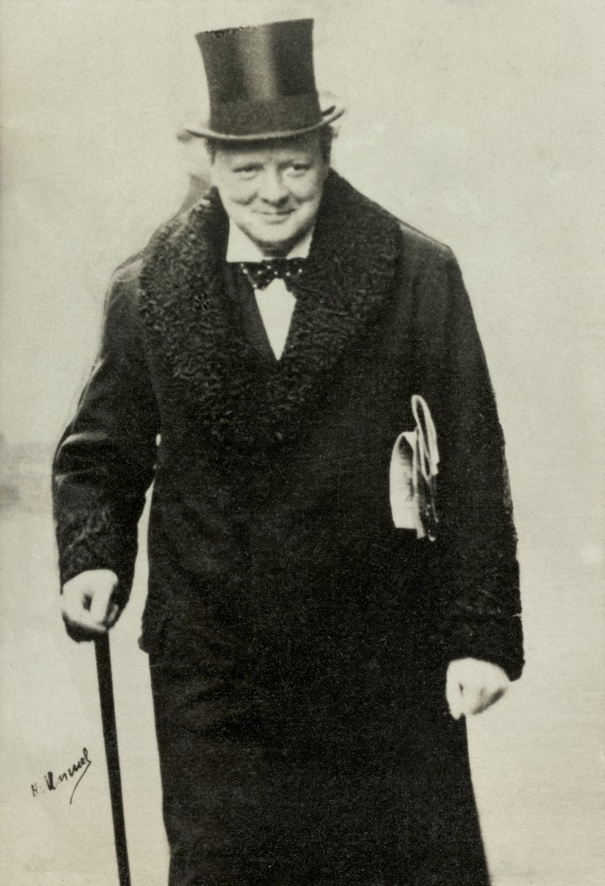 Winston Churchillin muotokuva (kuva) tekijältä Henri Manuel