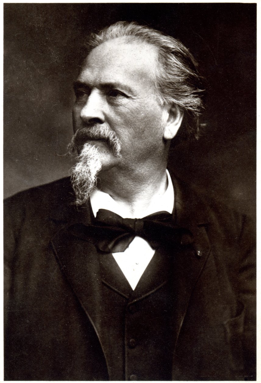 Ranskalainen kirjailija Frederic Mistral. Henri Manuelin kuva, Ranska, noin 1900 (s/w-kuva). tekijältä Henri Manuel