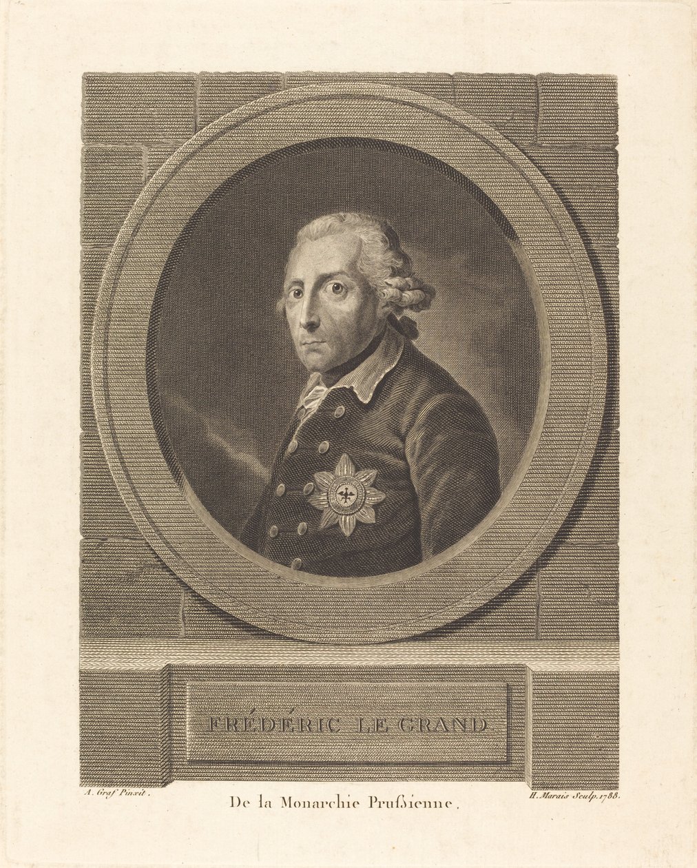 Frederick Suuri, Preussin kuningas tekijältä Henri Marais after Anton Graff