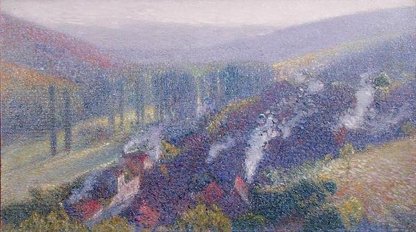 Labastide du Vert, n. 1930 (öljy kankaalle) tekijältä Henri Martin