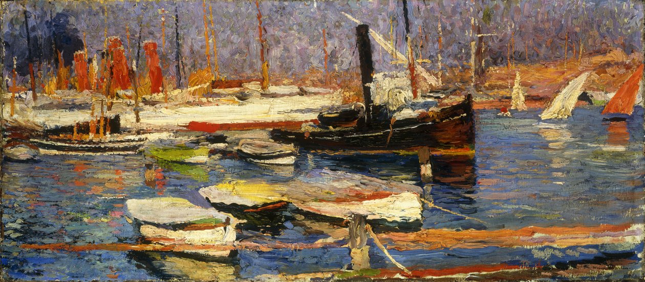 Marseillen satama, 1904-1918 tekijältä Henri Martin