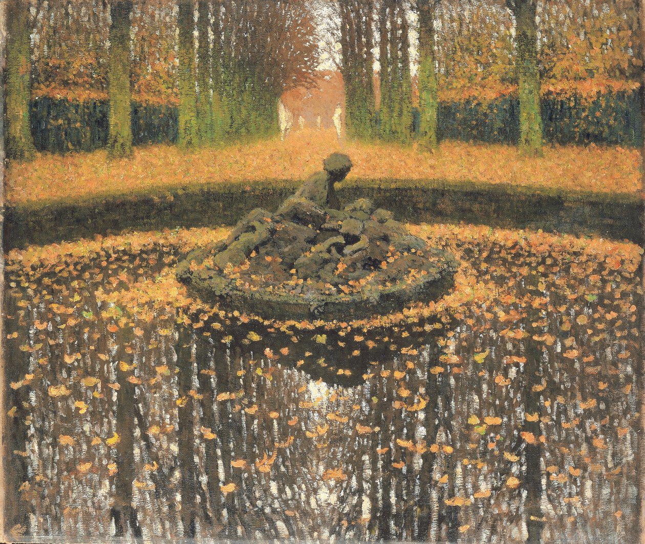Kuningattaren suihkulähde, Versailles, noin 1920 tekijältä Henri Martin