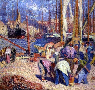 Marseille (öljy kankaalle) tekijältä Henri Martin
