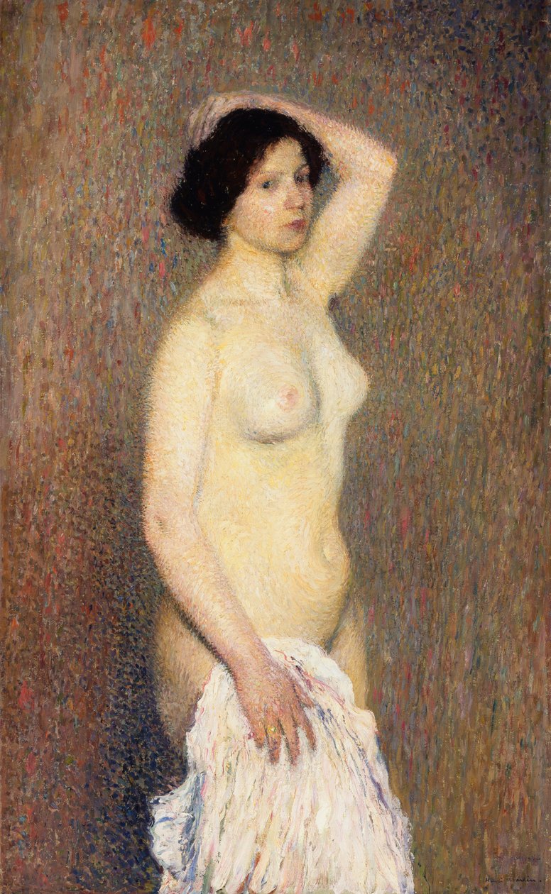 Alaston nainen seisomassa, tekijältä Henri Martin
