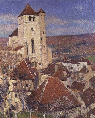 St. Cirq Lapopie, n. 1926-36 tekijältä Henri Martin